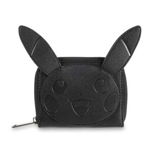 Pokemon Center Loungefly Pikachu Black Tonal Collection Wallet Embossed/Stitched